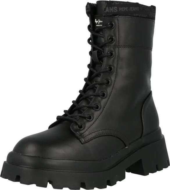 Pepe Jeans LOL Serie Dames Enkellaarzen Zwart Synthetisch Logo - Foto 5