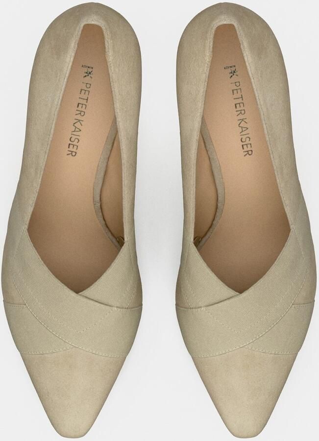 Peter Kaiser leren pumps taupe - Foto 7