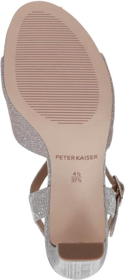 PETER KAISER Sandaal champagne taupe rosé zilver - Foto 5