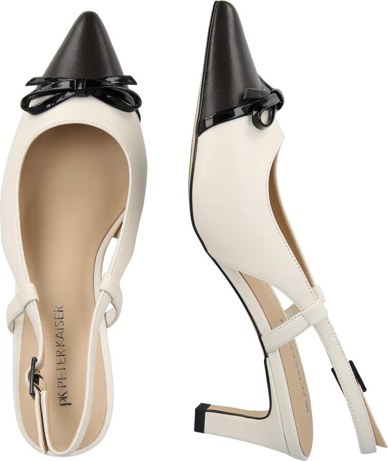 PETER KAISER Slingpumps zwart offwhite - Foto 3