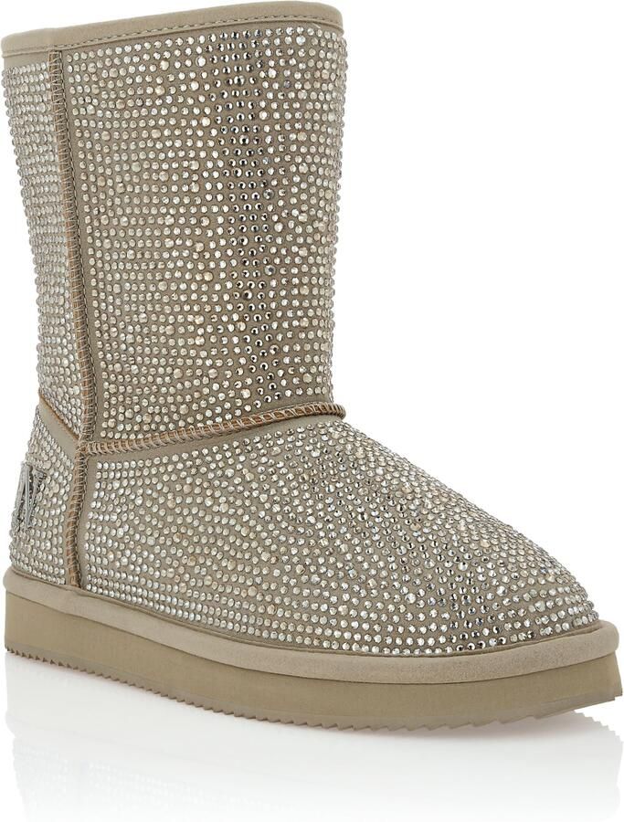 Philipp Plein Boots donkerbeige zilver