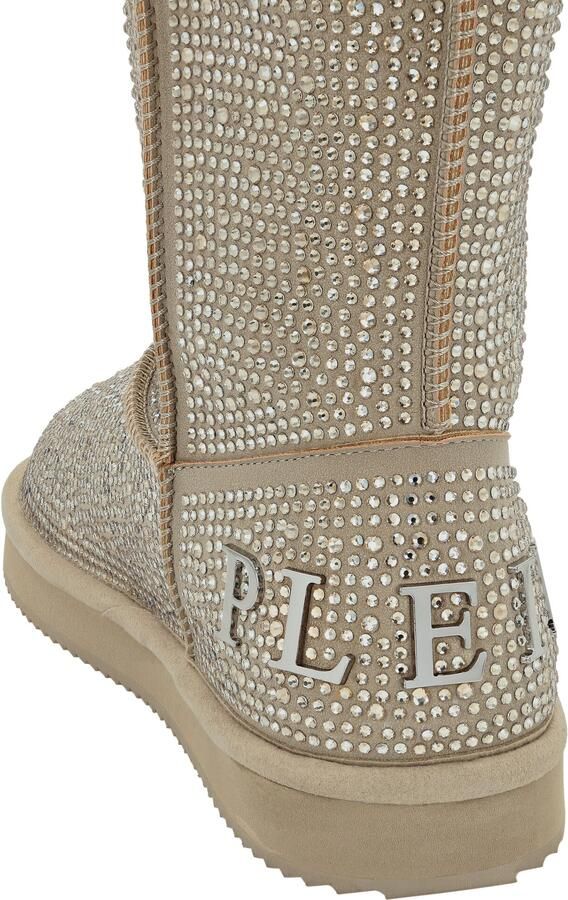 Philipp Plein Boots donkerbeige zilver - Foto 3