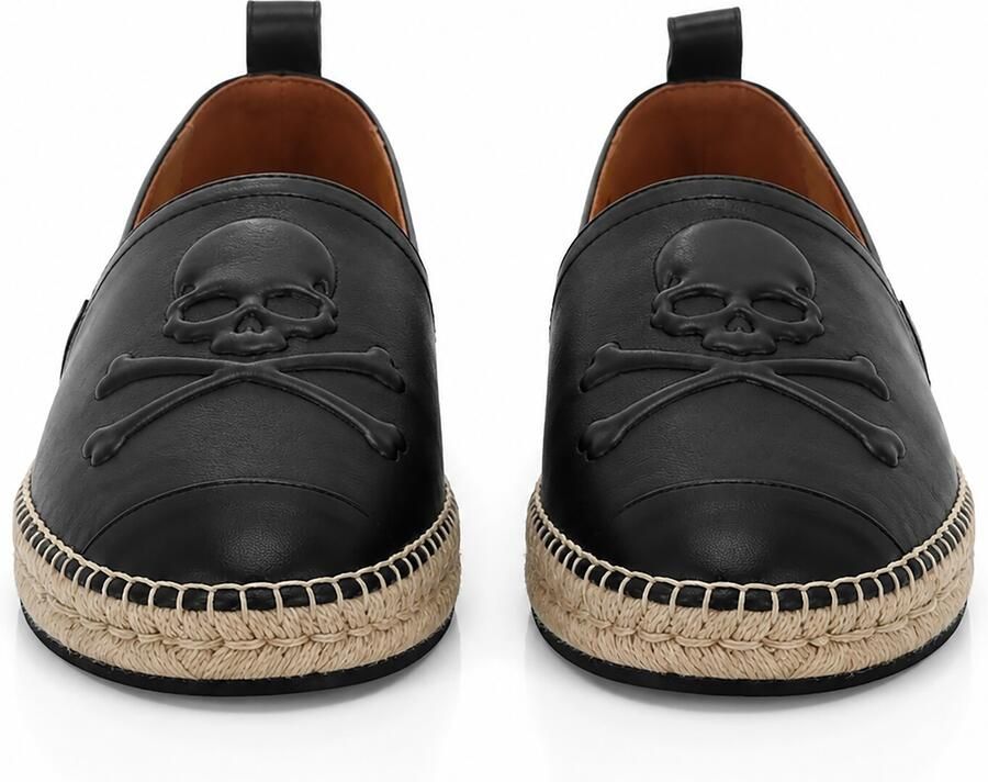Philipp Plein Espadrilles 'Skull' zwart - Foto 2