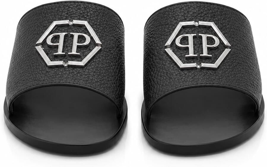 Philipp Plein Leren Sandalen Big Hexagon - Foto 2