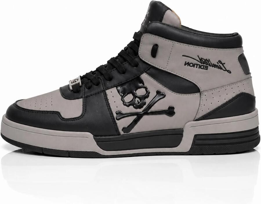 Philipp Plein Sneakers hoog 'Notorius' bruin zwart
