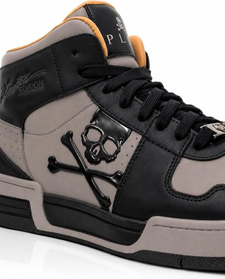 Philipp Plein Sneakers hoog 'Notorius' bruin zwart - Foto 4