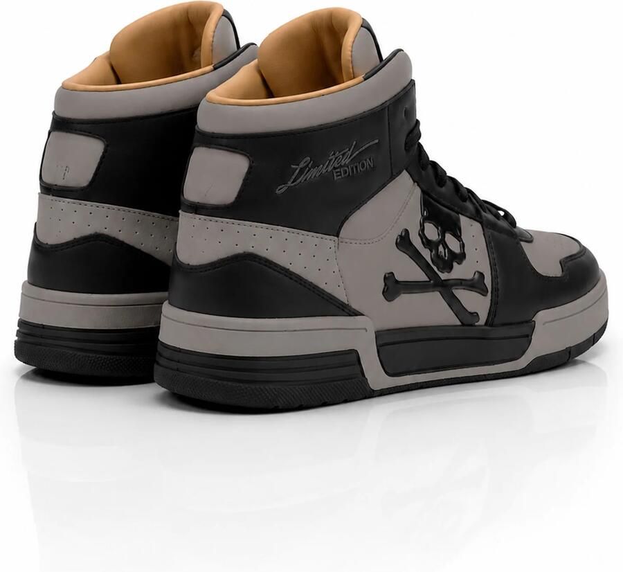 Philipp Plein Sneakers hoog 'Notorius' bruin zwart - Foto 2