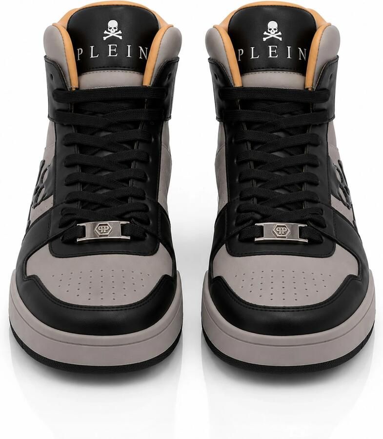 Philipp Plein Sneakers hoog 'Notorius' bruin zwart - Foto 3