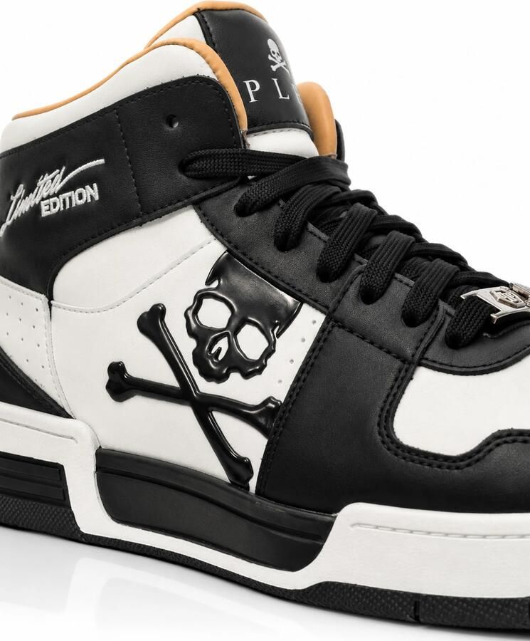 Philipp Plein Sneakers hoog 'Notorius' zwart wit - Foto 4