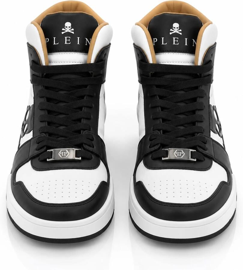 Philipp Plein Sneakers hoog 'Notorius' zwart wit - Foto 2