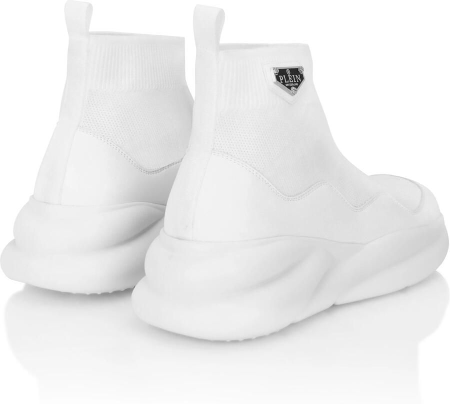 Philipp Plein Sneakers hoog 'Skywalker' wit - Foto 3