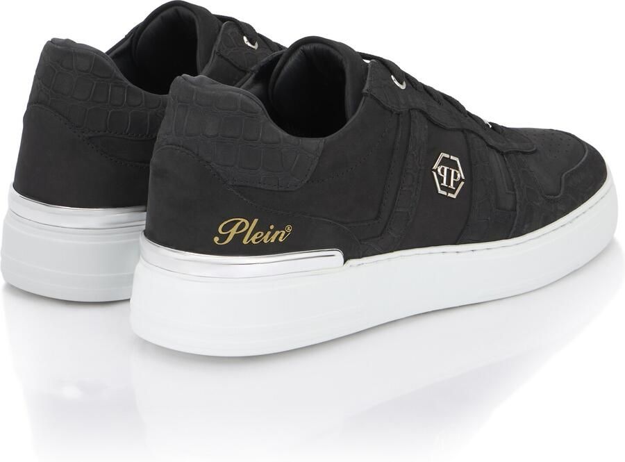 Philipp Plein Lage Sneakers van Zwart Leer - Foto 4