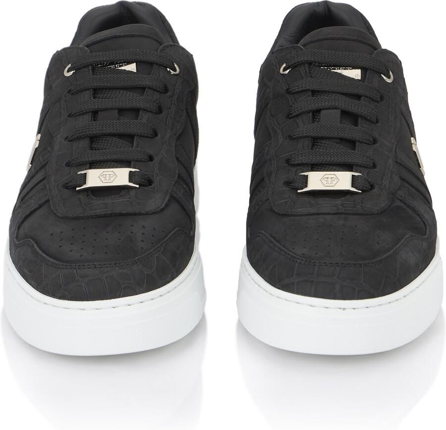 Philipp Plein Lage Sneakers van Zwart Leer - Foto 2