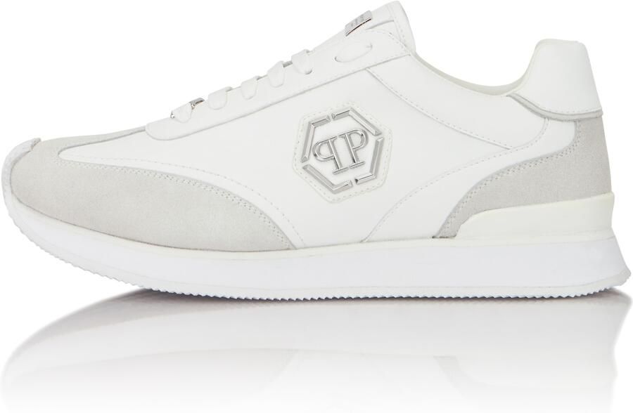 Philipp Plein Sneakers laag grijs wit