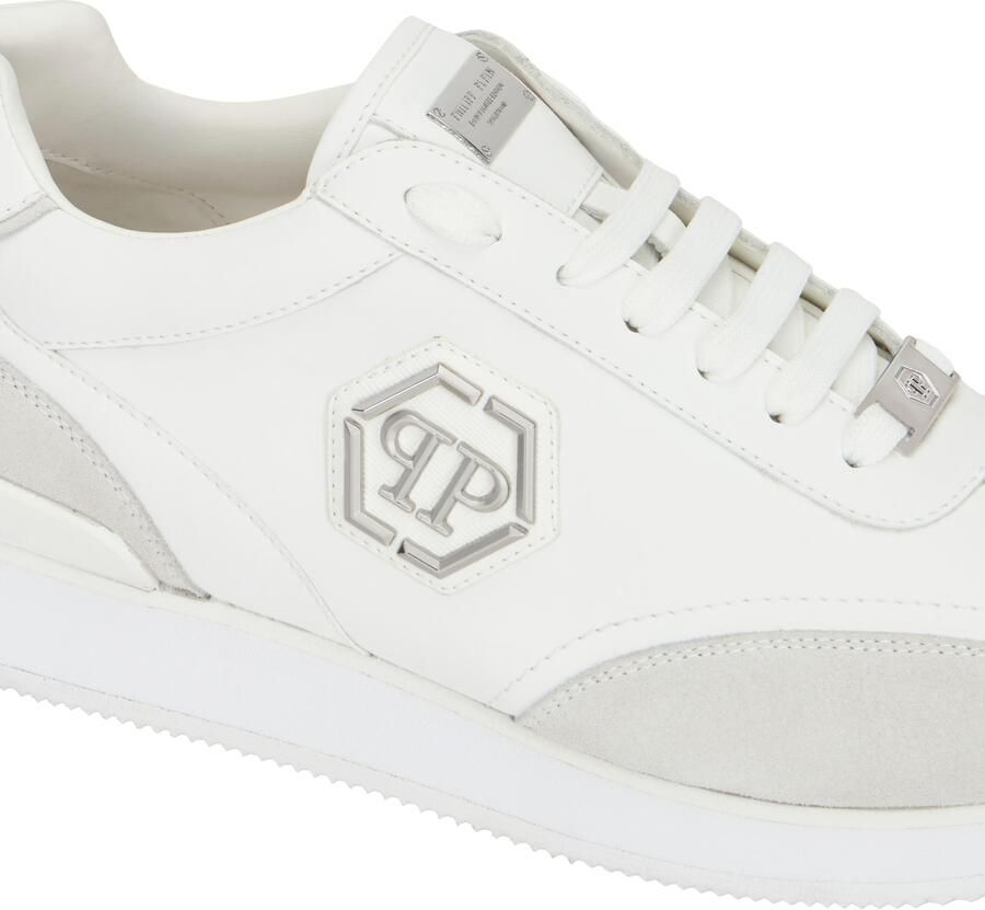 Philipp Plein Sneakers laag grijs wit - Foto 3