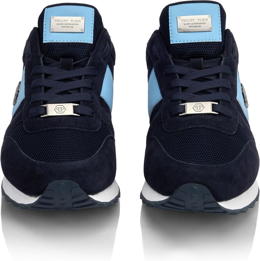 Philipp Plein Sneakers laag 'Hexagon' navy lichtblauw - Foto 3