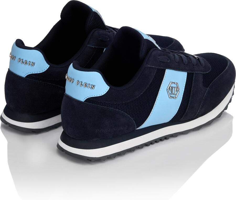 Philipp Plein Sneakers laag 'Hexagon' navy lichtblauw - Foto 8