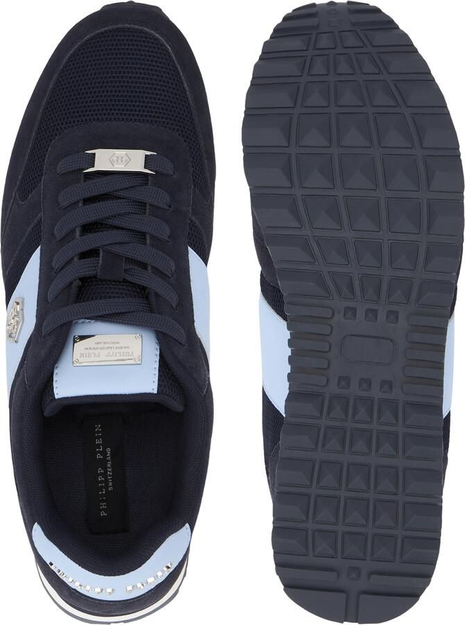 Philipp Plein Sneakers laag 'Hexagon' navy lichtblauw - Foto 5