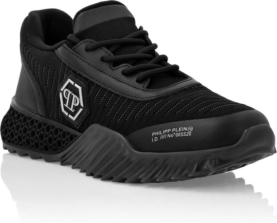 Philipp Plein Sneakers laag 'Hexagon' zwart wit