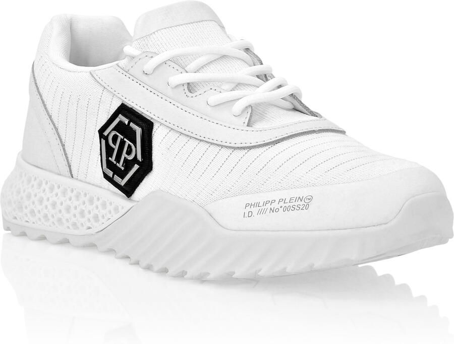 Philipp Plein Sneakers laag 'Hexagon' zwart wit