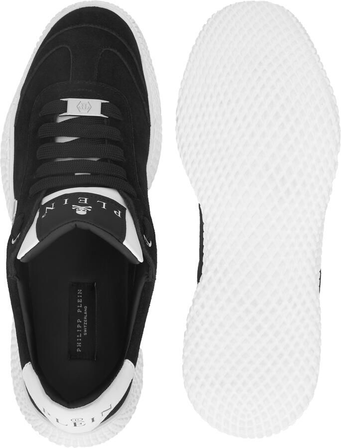 Philipp Plein Sneakers laag ' Hexagon ' zwart wit - Foto 4