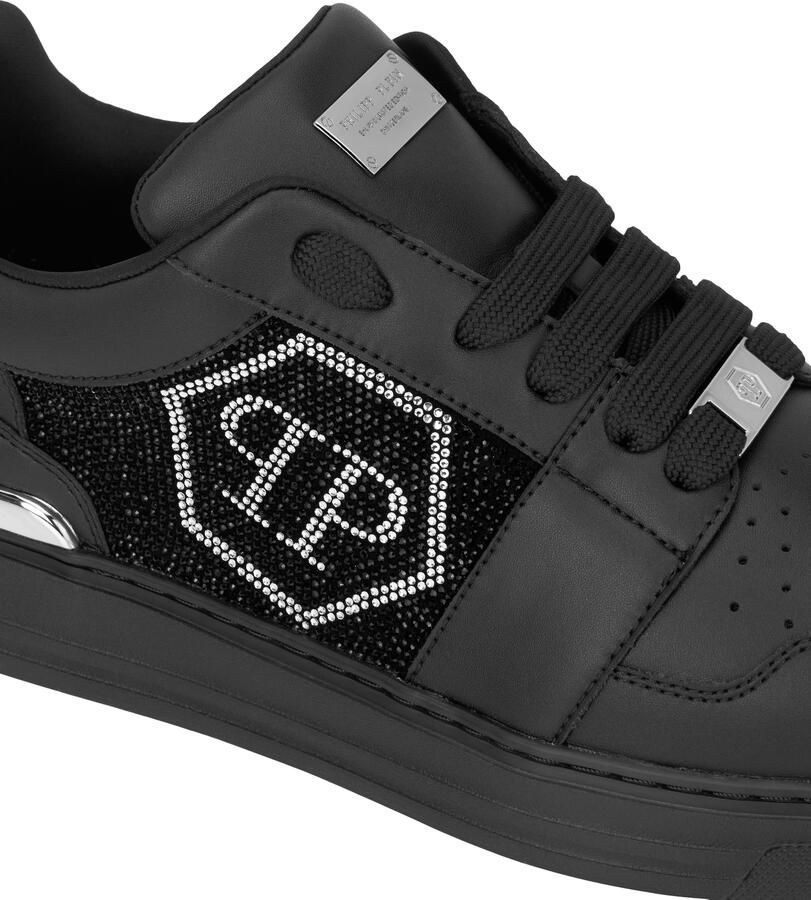 Philipp Plein Sneakers laag 'Hexagon' zwart zilver - Foto 2