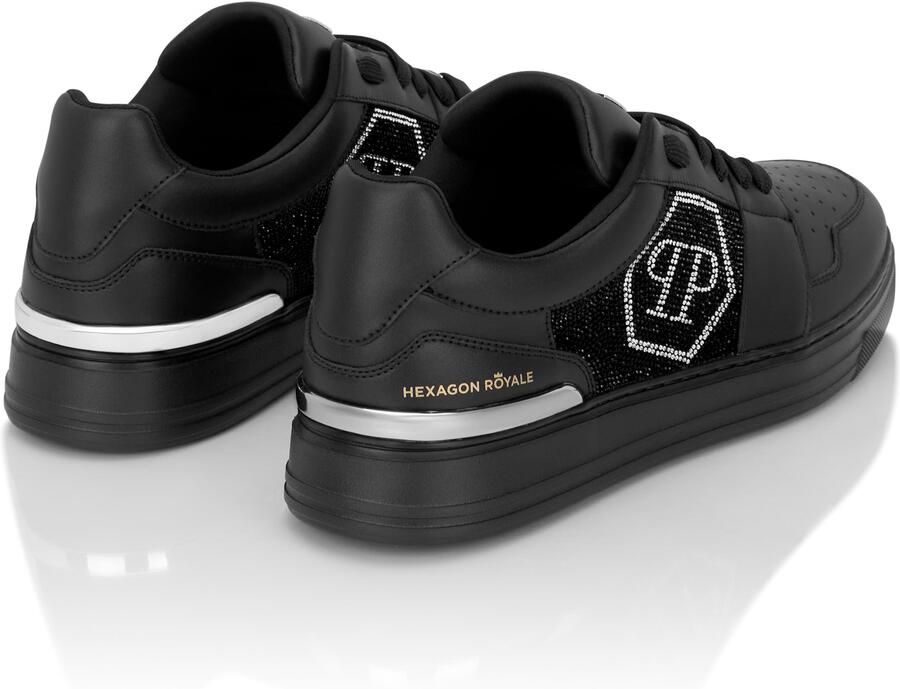 Philipp Plein Sneakers laag 'Hexagon' zwart zilver - Foto 5