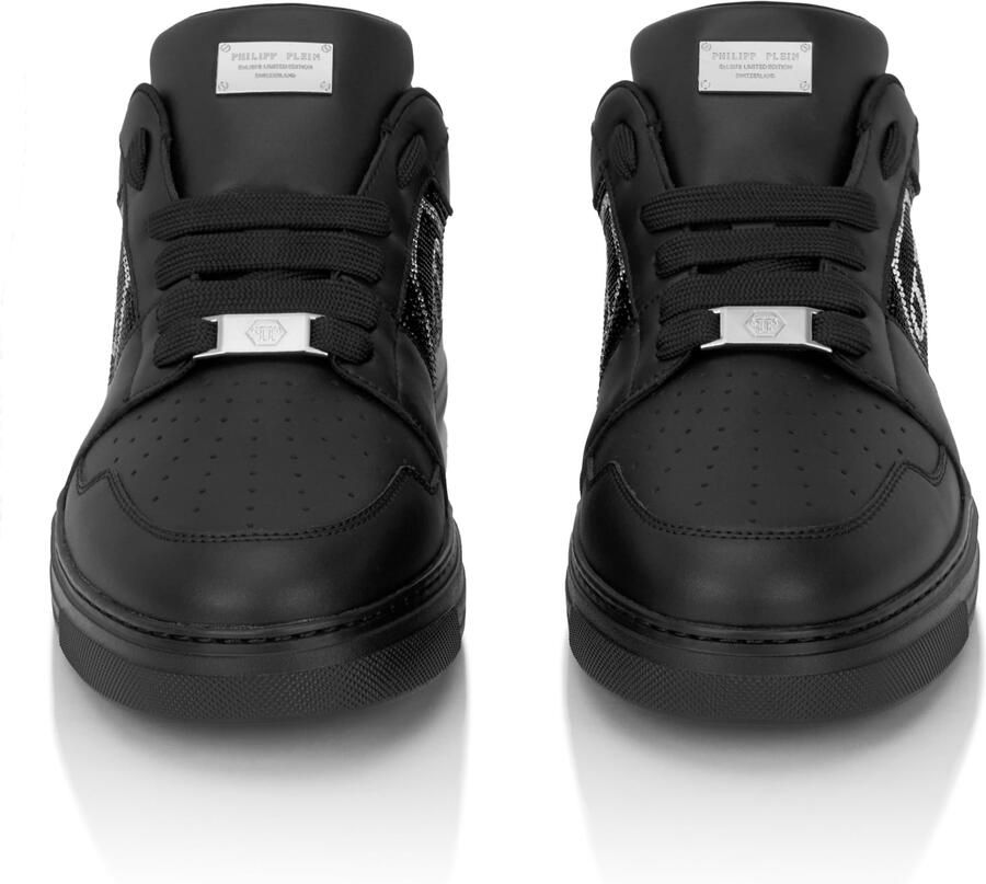 Philipp Plein Sneakers laag 'Hexagon' zwart zilver - Foto 3