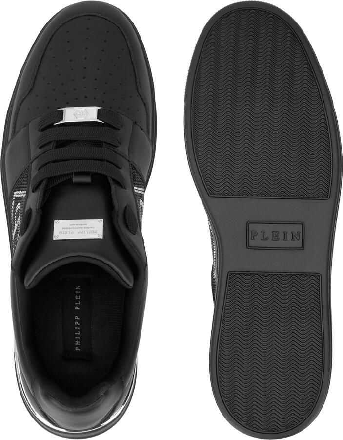 Philipp Plein Sneakers laag 'Hexagon' zwart zilver - Foto 4