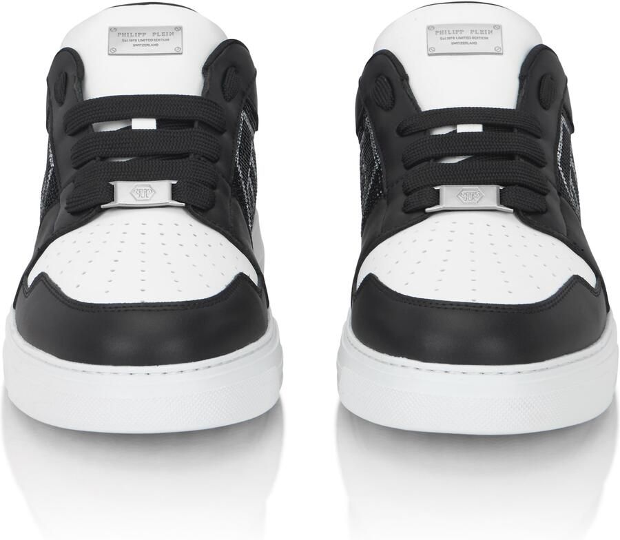Philipp Plein Sneakers laag 'Hexagon' zwart zilver wit - Foto 3