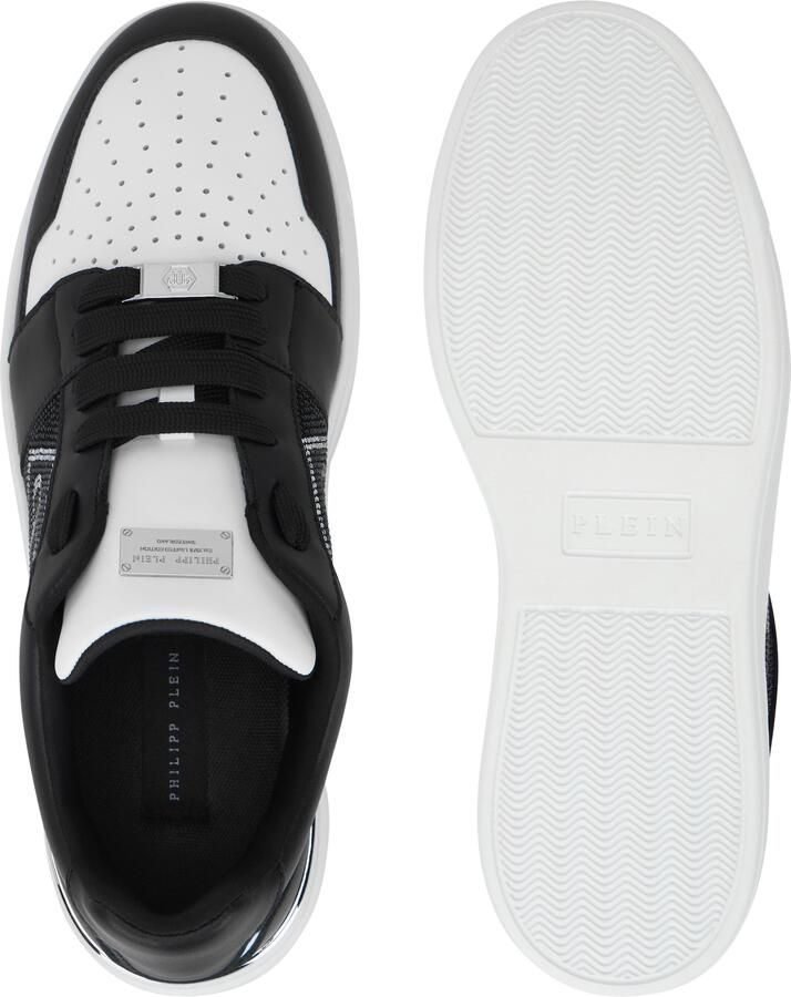 Philipp Plein Sneakers laag 'Hexagon' zwart zilver wit - Foto 4