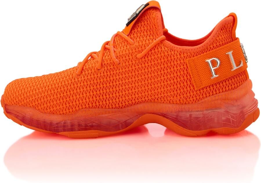 Philipp Plein Sneakers laag 'Hyper Shock' donkeroranje zilver