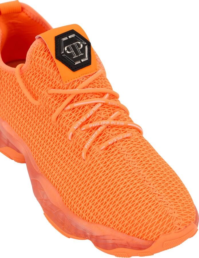 Philipp Plein Sneakers laag 'Hyper Shock' donkeroranje zilver - Foto 6