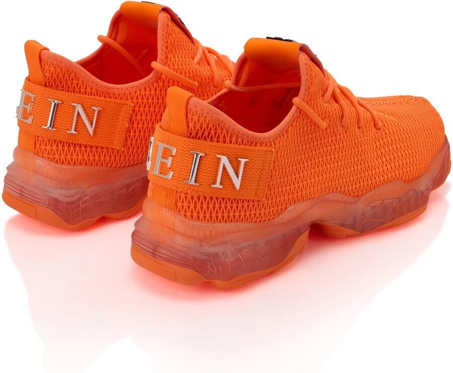 Philipp Plein Sneakers laag 'Hyper Shock' donkeroranje zilver - Foto 3