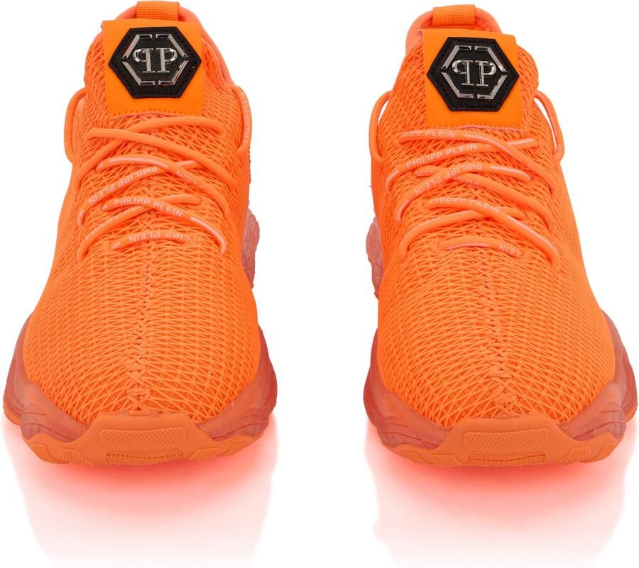 Philipp Plein Sneakers laag 'Hyper Shock' donkeroranje zilver - Foto 2