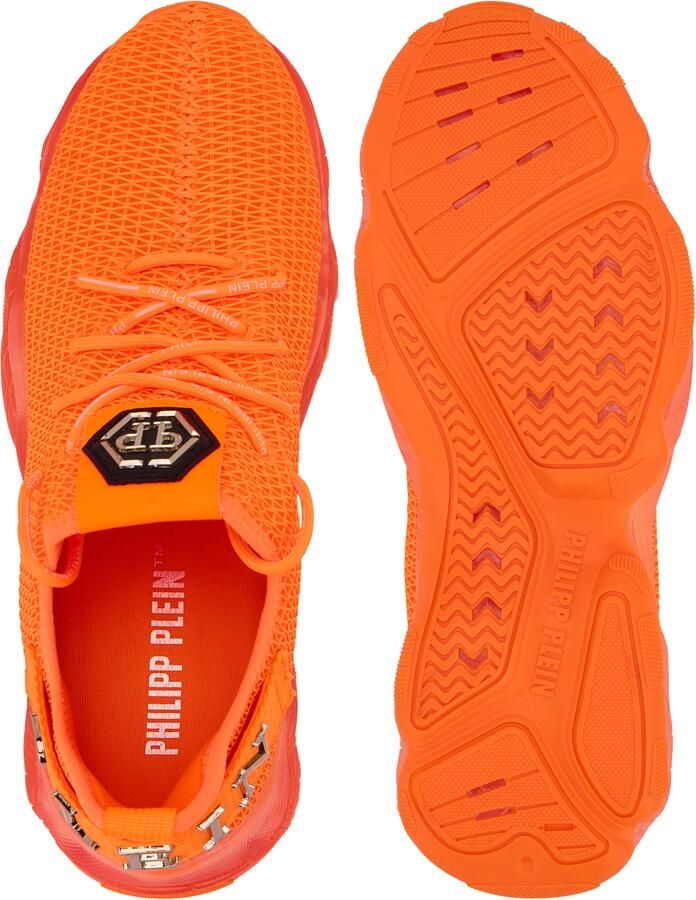 Philipp Plein Sneakers laag 'Hyper Shock' donkeroranje zilver - Foto 5