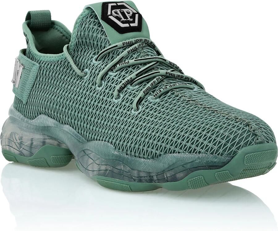 Philipp Plein Sneakers laag 'Hyper Shock' jade groen zilver