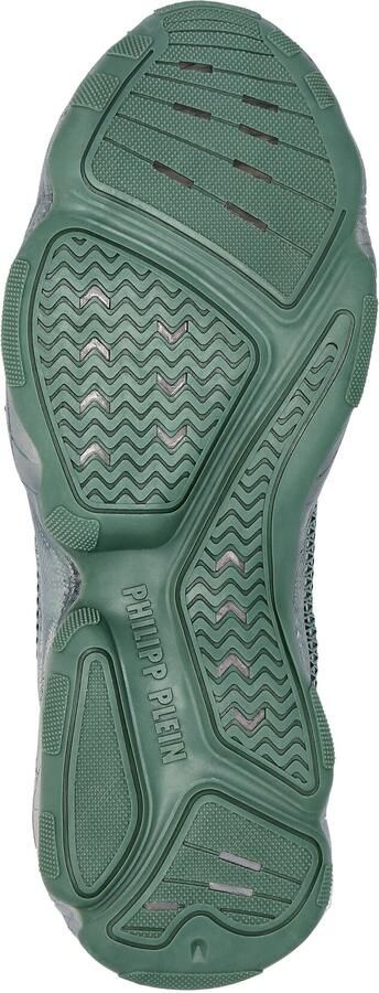 Philipp Plein Sneakers laag 'Hyper Shock' jade groen zilver - Foto 4