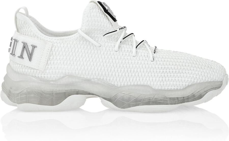 Philipp Plein Sneakers laag 'Hyper Shock' zilver wit - Foto 3
