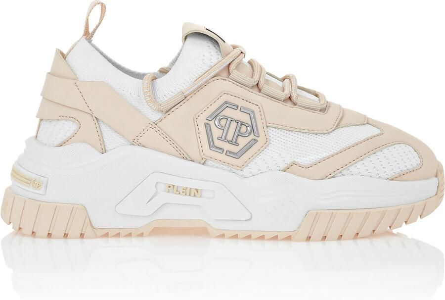 Philipp Plein Sneakers laag 'Predator' lichtbeige wit - Foto 3