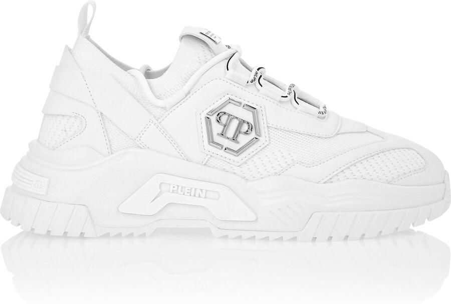 Philipp Plein Sneakers laag 'Predator' zilver wit