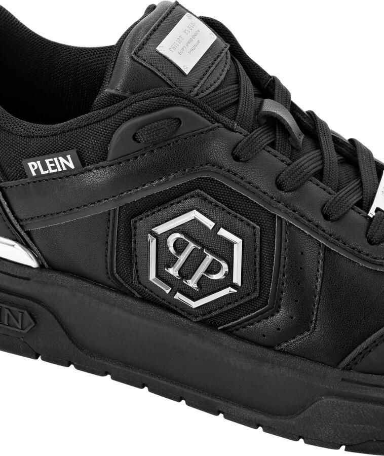 Philipp Plein Sneakers laag ' Predator ' zwart zilver - Foto 3