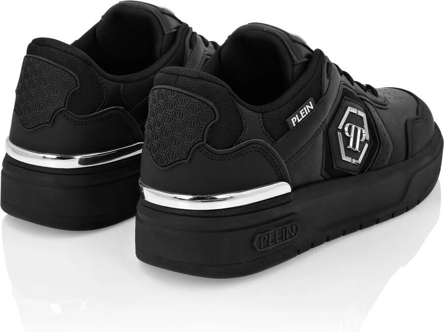 Philipp Plein Sneakers laag ' Predator ' zwart zilver - Foto 5
