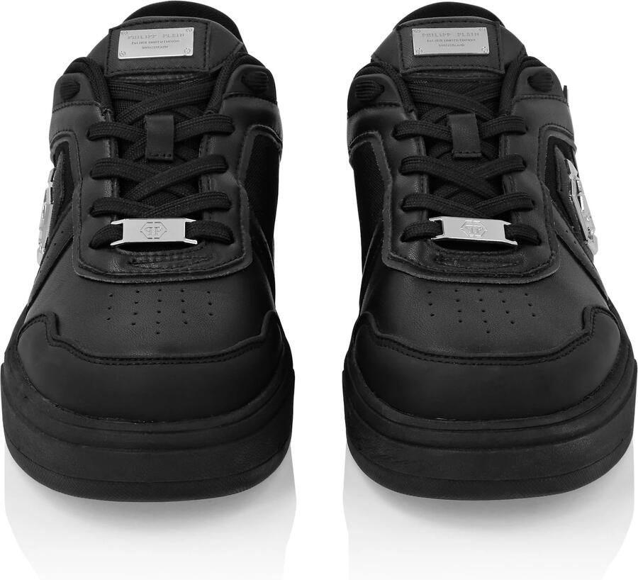Philipp Plein Sneakers laag ' Predator ' zwart zilver - Foto 2