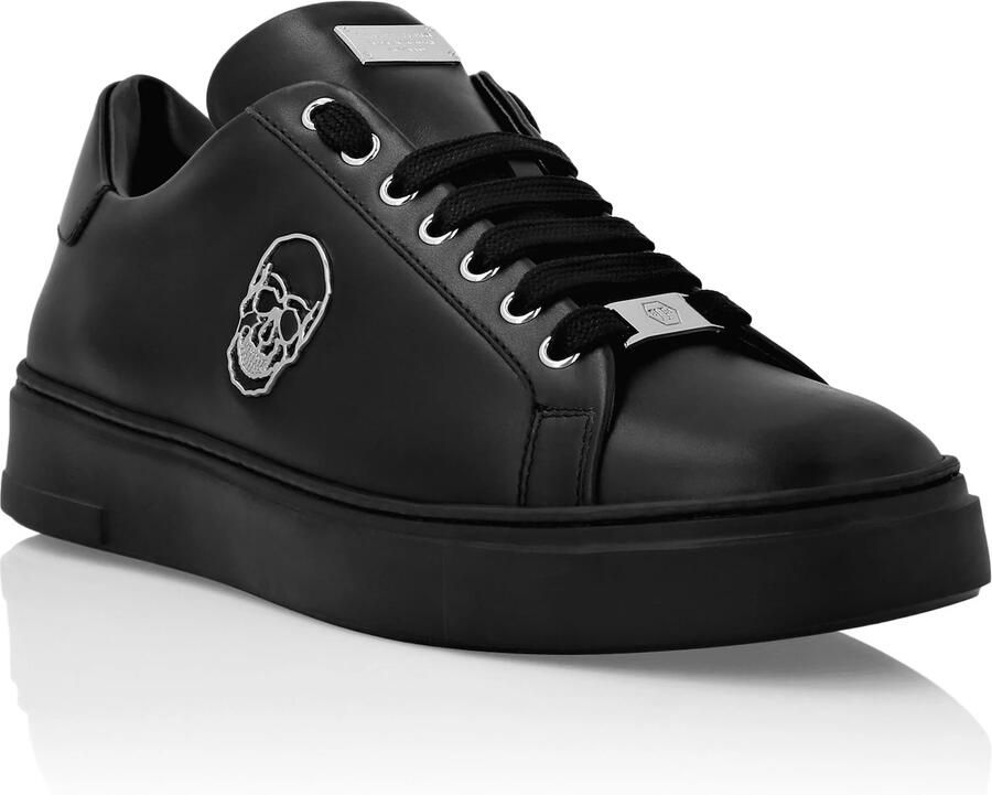 Philipp Plein Sneakers laag 'Skull' zwart zilver