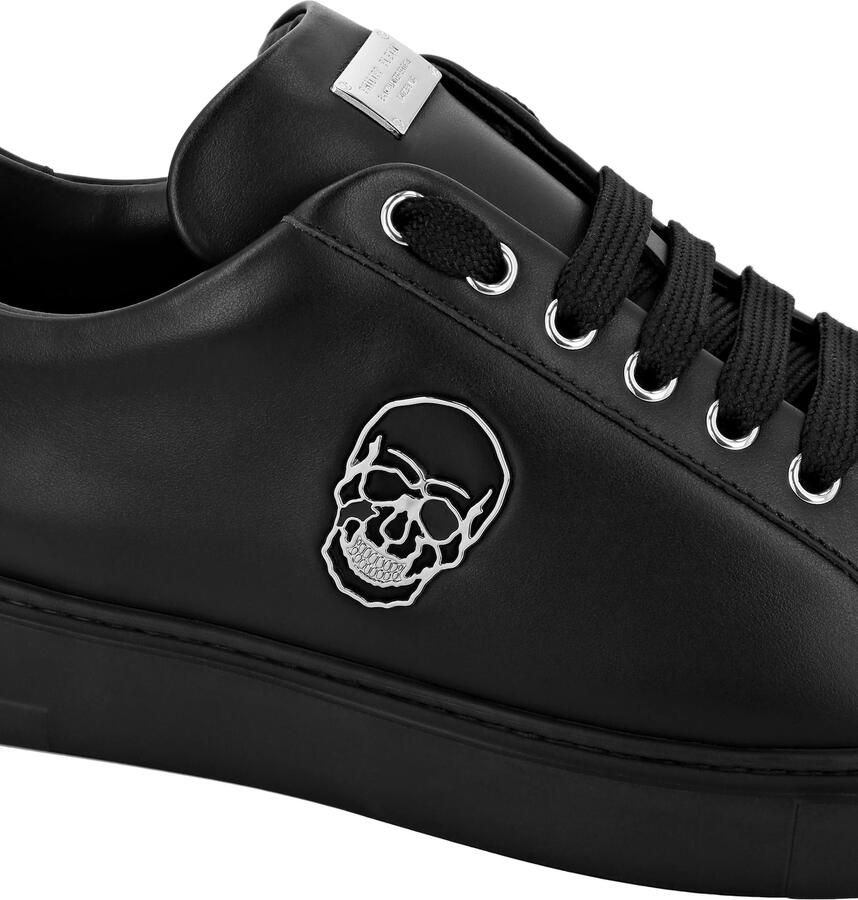Philipp Plein Sneakers laag 'Skull' zwart zilver - Foto 2