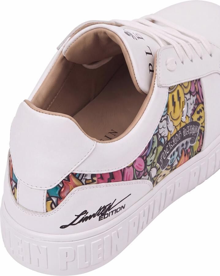 Philipp Plein Sneakers laag ' Smile ' gemengde kleuren wit - Foto 4