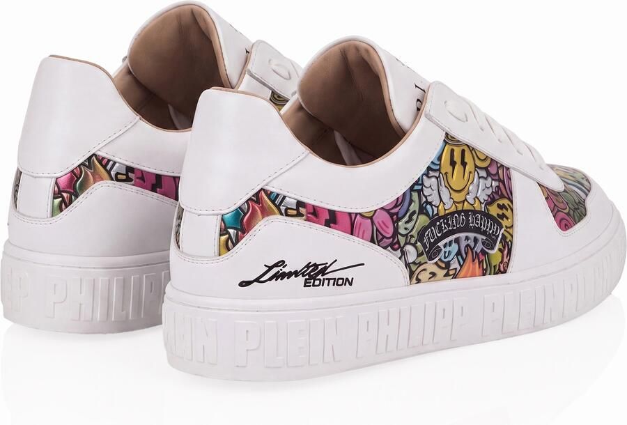 Philipp Plein Sneakers laag ' Smile ' gemengde kleuren wit - Foto 6