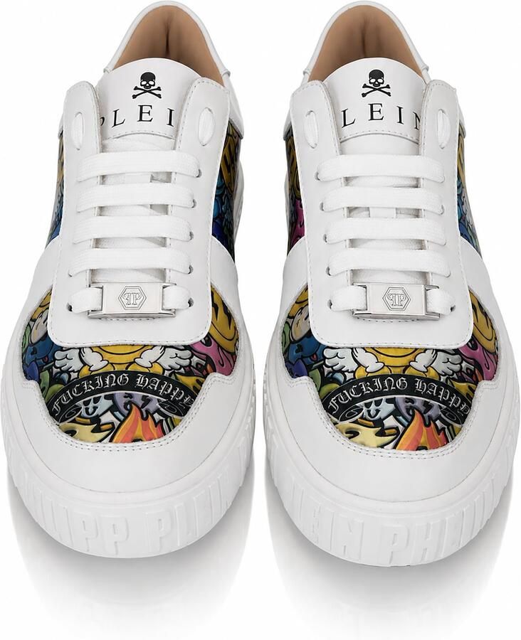 Philipp Plein Sneakers laag ' Smile ' gemengde kleuren wit - Foto 2