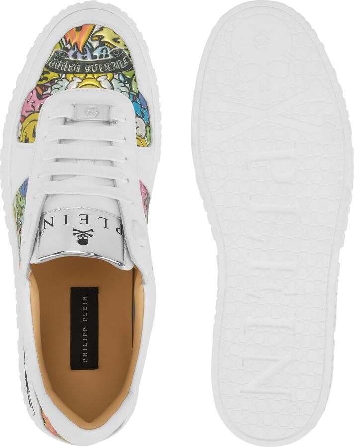 Philipp Plein Sneakers laag ' Smile ' gemengde kleuren wit - Foto 5